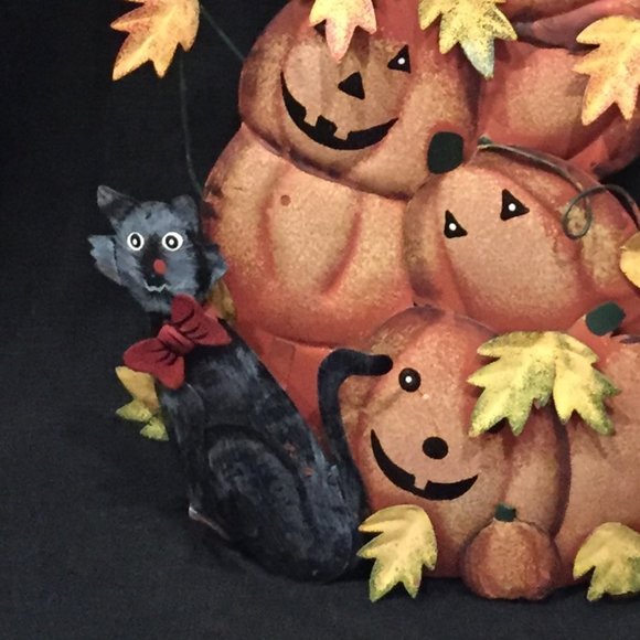 Fall/Halloween Decor, Aluminum, Scarecrow, Pumpkin - Picture 4 of 7